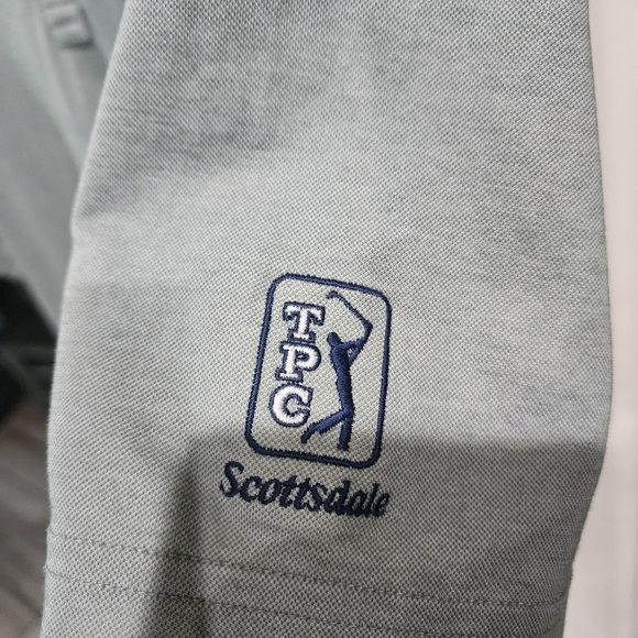 TRAVIS MATHEW Patterned Pocket Golf Polo Shirt XL TPC Scottsdale Arizona - Picture 3 of 5